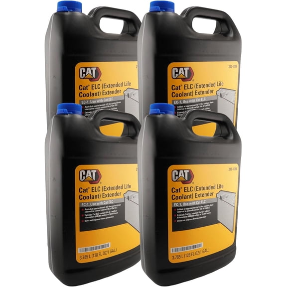 CAT 210-0786 (2100786) ELC Extended Life Coolant Extender – 1 Gallon Bottle – Ensures Performance to 12,000 Hours, Contains Bittering Agent (Pack of 4)