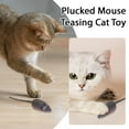 thumbnail image 4 of 10 counts Rubber Cat Toy New Sound Plush Kitten Interactive Toy Playing Teasing Mouse Model Cat Teaser Toy Pet, 4 of 10