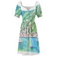 thumbnail image 4 of Charlotte Amalie View From Water with Boats Vestido de manga corta vestido vestidos de playa de estilo coreano, 4 of 6