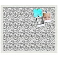 thumbnail image 2 of PinPix 24x20 Custom Cork Bulletin Board Floral Black Roses Poster Board Has a Fabric Style Canvas Finish, Framed in Floral Black Roses, by ArtToFrames (PinPix-165), 2 of 6