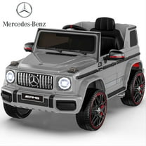TOKTOO 12V Powered Ride on Toy Mercedes-Benz G63 Licensed for Kids, Electric Toddler Ride on Car w/Parent Remote Control, MP3, LED Headlight, Gift for Boys Girls Aged 2-4 Years, Gray