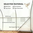 thumbnail image 4 of Outsunny 15'x10'x7' Heavy Duty Walk-in Tunnel Greenhouse Gardening Planting Shed Warm Green House White, 4 of 10