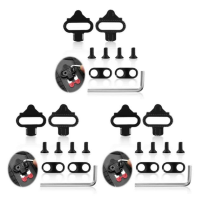 Youkk Mountain Bike Cleats Set Performance Easy Installation Safe Insurance Pedals SPD Cycling Performance 3Set