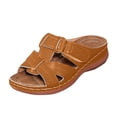 thumbnail image 3 of Jsaierl Women's Orthopedic Open Toe Slide Sandals, Adjustable Strap Flat Sandals with Arch Support, Comfortable Non-Slip Casual Summer Shoes for Outdoor Walking & Daily Wear, 3 of 9