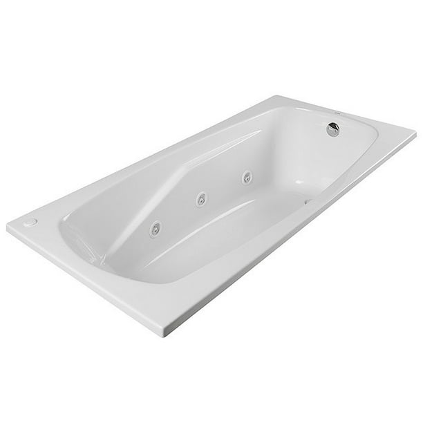 Proflo Pfwplusa6032 60" X 32" Drop In 8 Jet Whirlpool Bath Tub White