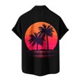 thumbnail image 3 of IROINNID T-Shirts for Big and Tall Men, Summer Essentials Lightweight Thin Basic V-Neck Lapel Botton Beach Loose Tops for Men, 3 of 4