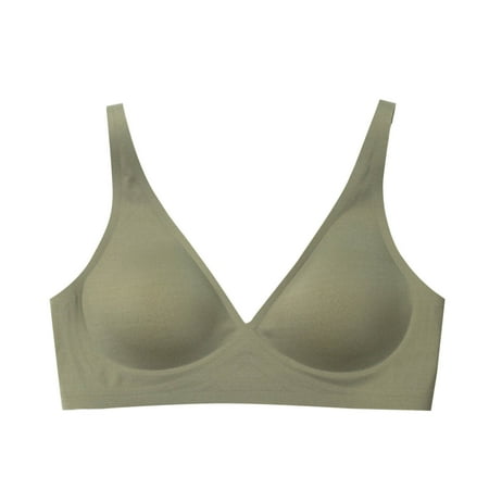 Up to 50% off HAPIMO Discount Sports Bras for Women Workout Activewear Bra Stretch Elastic Deep V-Neck Tight Running Padded Bralette Athletic Yoga Vest Cozy