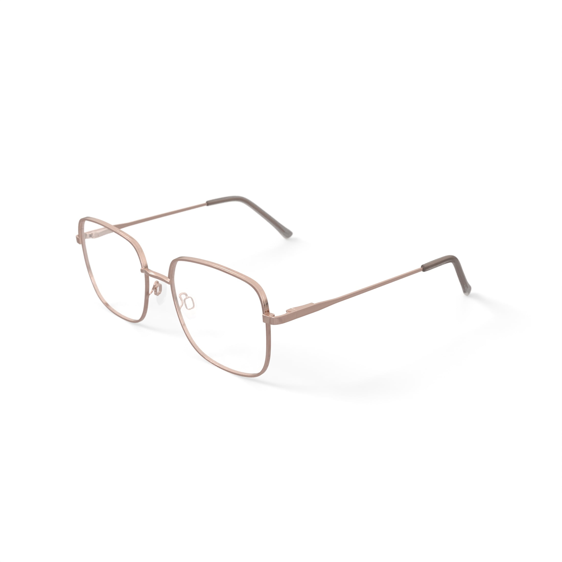 Walmart Women's MV027 Jillian Square Prescription Eyeglasses with Case, Gold