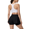 thumbnail image 4 of Dwellite Running Shorts for Women High Waisted Quick Dry Butterfly Flowy Athletic Gym Yoga with Pockets Black M, 4 of 5