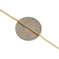 thumbnail image 4 of 10K Yellow Gold Solid Franco Box Chain Closed Link 1.25mm Necklace 26 Inch, 4 of 6