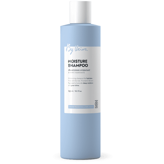 By Veira, Moisture Shampoo 10.1 Fl Oz, For Frizzy/Dry Hair, Provitamin B5 & Rapeseed oil for Moisturising & Great Shine, Colour preserving, 100% vegan & Sulphate/Silicone free