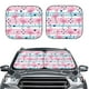 thumbnail image 2 of Fotbe Pink Striped Flamingo Juego de 2 Piezas de Parasoles para Parabrisas | Bloqueador Solar para Auto | Accesorios Plegables para Protección Solar Interior-Medium, 2 of 6