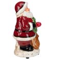 thumbnail image 4 of 10.25" LED Musical Indoor Santa Tabletop Christmas Wreath Fan Figurine, 4 of 4