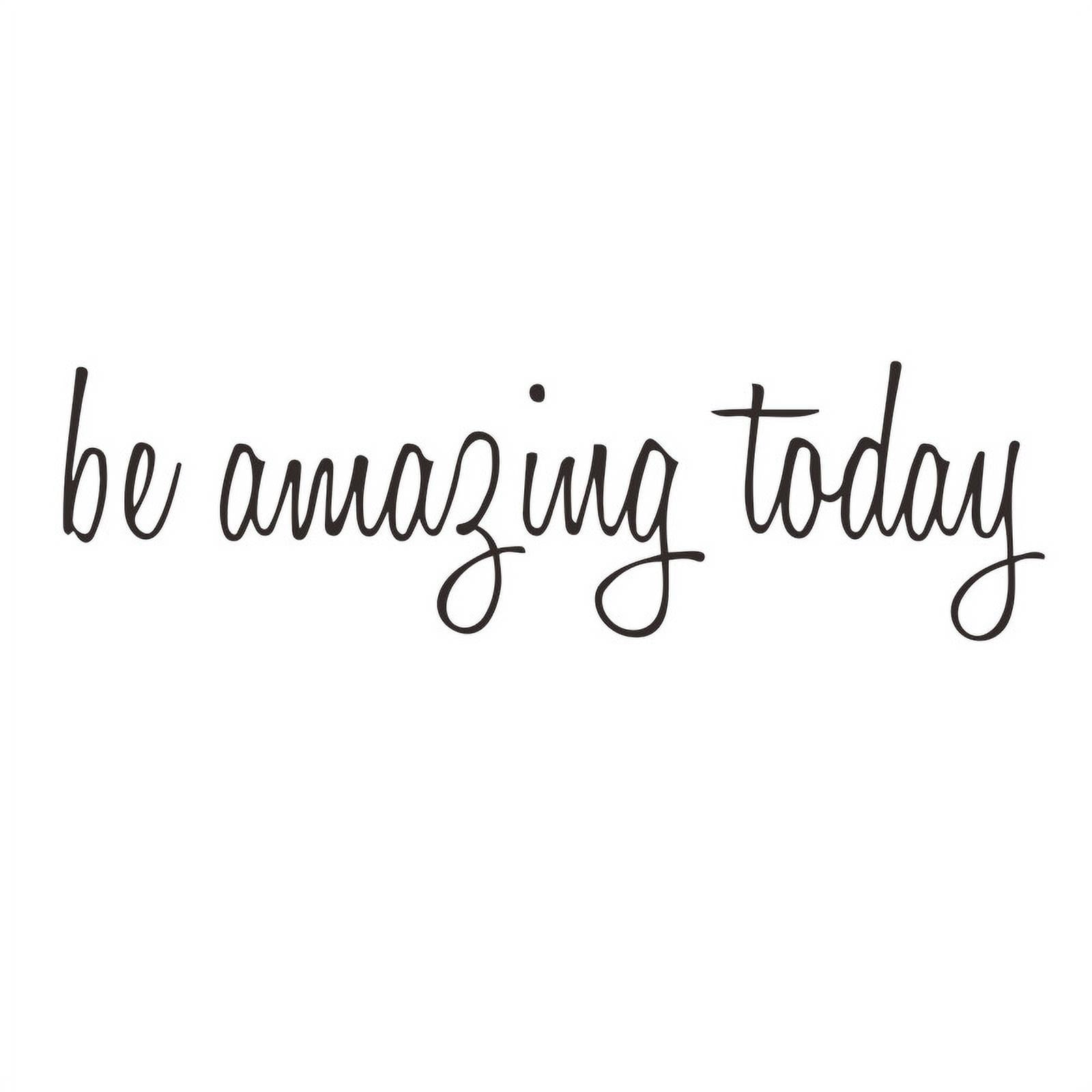 Wall Decals Stickers Inspirational Be Amazing Today Vinyl Positive Wall Saying Peel and Stick Motivational Quotes Decal for Home Bedroom Living Room Decor Decoration
