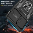 thumbnail image 2 of Case for Galaxy S21 Plus, Slide Lens Protective Case Shockproof Impact Resistant with Kickstand Cover Case for Samsung Galaxy S21 Plus 4G/5G 6.7 inch Black, 2 of 13
