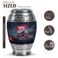 thumbnail image 2 of JAGASY Bike Tiny Urn for Ashes Adult Male & Female, Blue Small Urns for Human Ashes Keepsake, Sunset Clouds Cemetery Trees Decorative Urns for Daughter, Pink Memorial Urn for Son, (3 Inch), 2 of 7