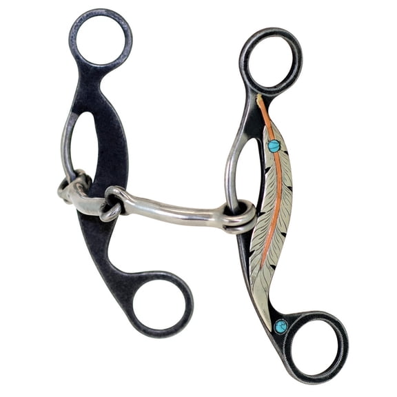 Partrade Trading Corporation Feather 7` Smooth Snaffle Gag Bit