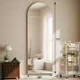 thumbnail image 4 of GRAHMCY 71"x 26" Arched Full Length Mirror Full Body Floor Mirrors, Gold, 4 of 6