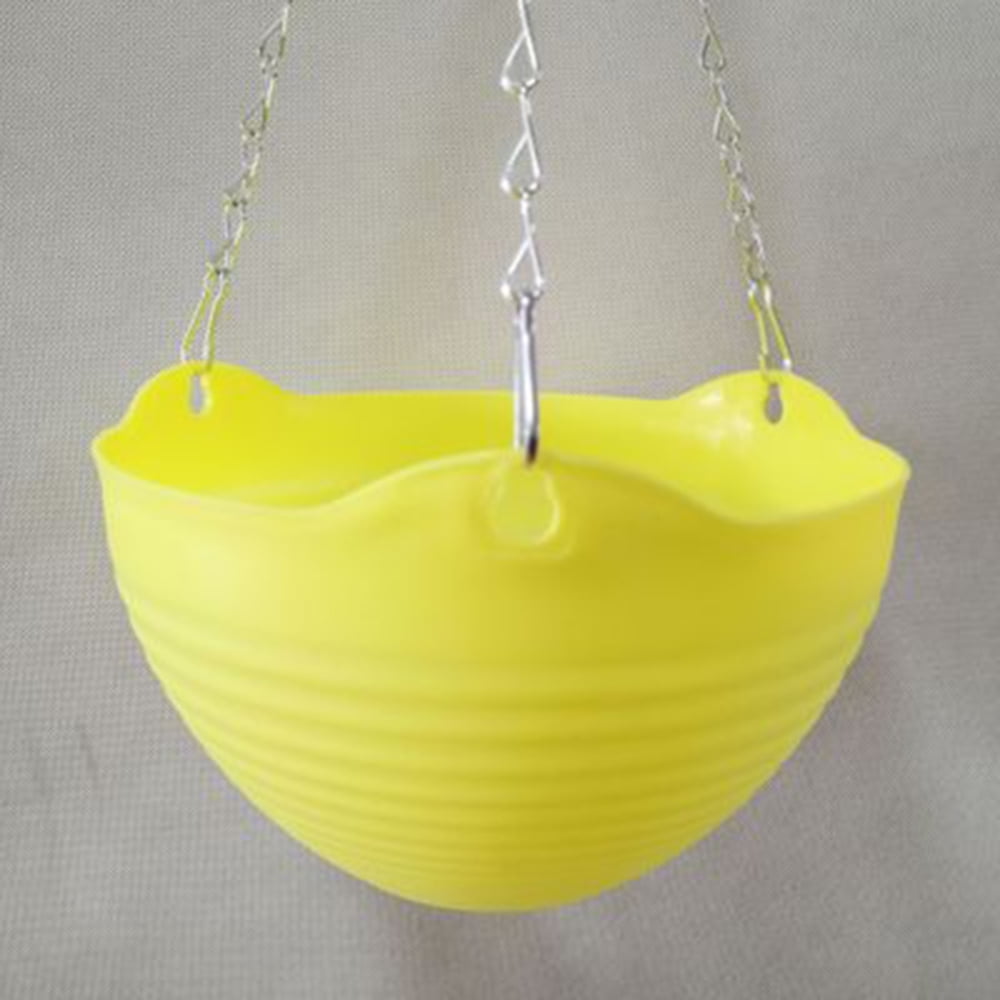 Plastic HangingBasket Flower Pot with Chain Home Garden Balcony Plant