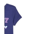thumbnail image 3 of Wonder Nation Little Girls Short Sleeve Embellished Graphic Tee, Sizes 4-10, 3 of 3