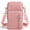 Pink, variant on Women Small Crossbody Bags Nylon Over Shoulder Purses Zipper Closure Travel Purse Roomy Design for Phone and Essentials with Adjustable Strap
