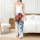 thumbnail image 4 of Fotbe Colorful Floral Jellyfish Pantalones de Pijama para Mujer, Pantalones de Dormir, Pantalones Pj con Cordón y Bolsillos-Large, 4 of 6