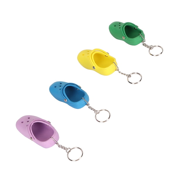 Llavero De Zapatilla, Llavero Lindo Hermoso Del Zapato Del Agujero De 4 Piezas Para El Teléfono Para La Mochila