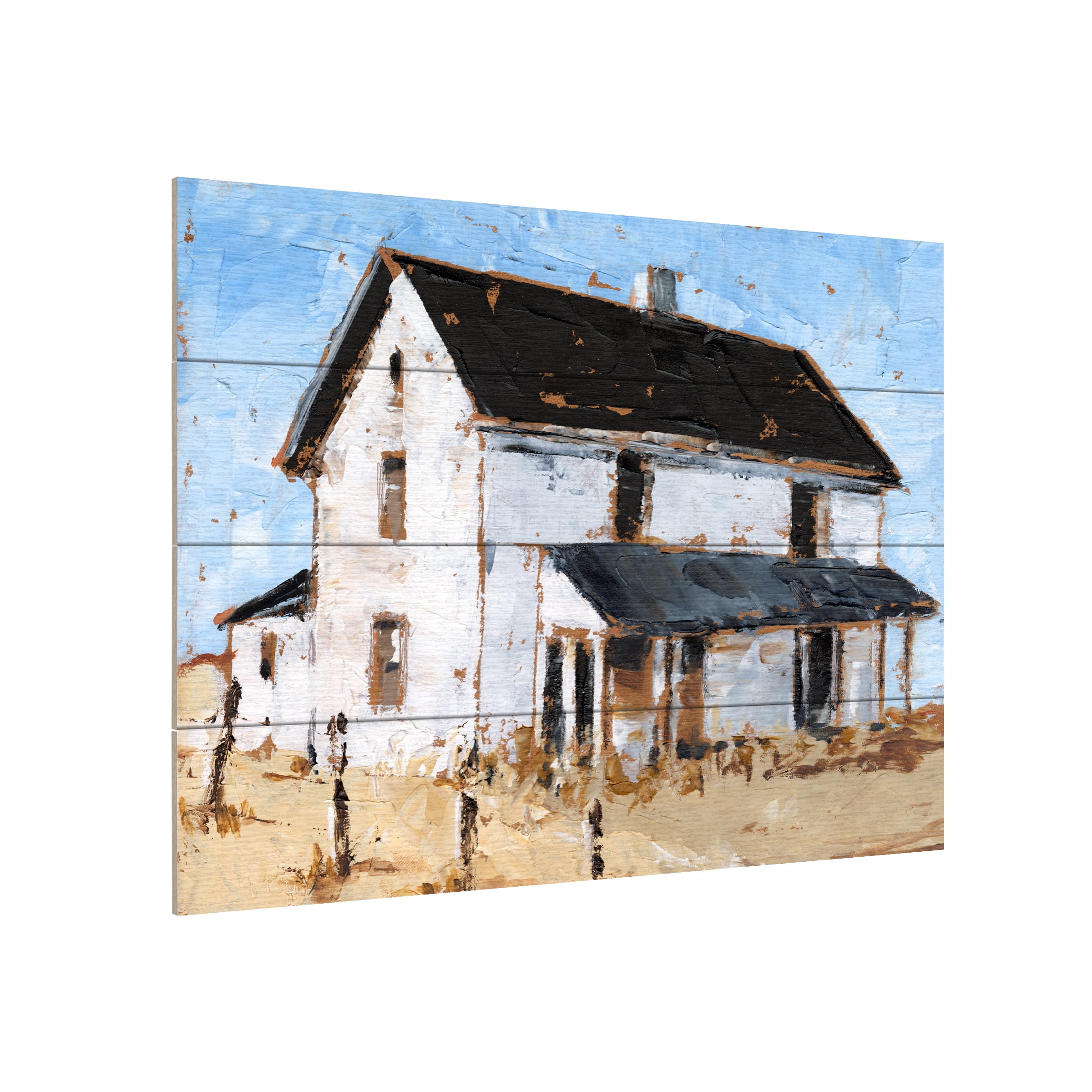 Ethan Harper 'Abandoned Farmhouse I' Wood Slat Art 12x16