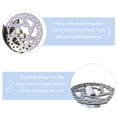 thumbnail image 4 of OUSITAIDBrake Disque Mini Vélo Rotor Câble Scooter Pliant Électrique Argent, 4 of 6