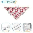 thumbnail image 6 of Dog Bandana 1 Pack,Pink Butterfly Red White Wing Pattern Bandanas for Dogs,Cat Bandana,Small/ Large Dog Bandana 2 Size,Dog Bandanas, 6 of 6