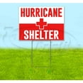 thumbnail image 1 of Hurricane Shelter (18" x 24") Yard Sign, Includes Metal Step Stake, 1 of 6