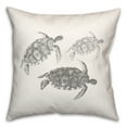 thumbnail image 2 of Creative Products Watercolor Sea Turtles 18x18 Spun Poly Pillow, 2 of 9