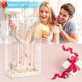 thumbnail image 2 of Eco-Friendly PS Rotating Jewelry Organizer with 24 Hanging Hooks for 72 Necklaces, Built-in Ring Tray for 12 Rings, Transparent Multi-Layer Display Stand with 15.2x8.5x32cm Dimensions, Ideal for, 2 of 6