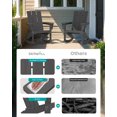 thumbnail image 6 of SERWALL Modern Adirondack Rocking Chair, HDPE Outdoor Rocking Chair for Patio, Garden, Backyard, Gray, 6 of 9