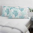 thumbnail image 4 of Teal Grey Coral Coastal Small Pillow Covers,Summer Beach Seaside Nautical Soft Breathable Throw Pillow Cases with Invisible Zipper,Decorative Pillowcase Pillows Protectors for Sofa Bed Chair 12"x20", 4 of 9