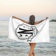 thumbnail image 3 of Toalla de playa Nevermore Academy Wednesday Addams Toallas de baño de microfibra Manta de playa suave para desfile Natación Yoga Mujeres Hombres, 3 of 4