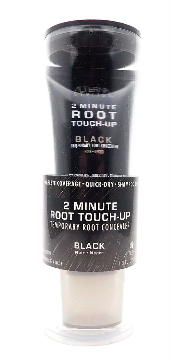 Alterna 2 Minute Root Touch-Up Temporary Root Concealer Black 1 Fl Oz