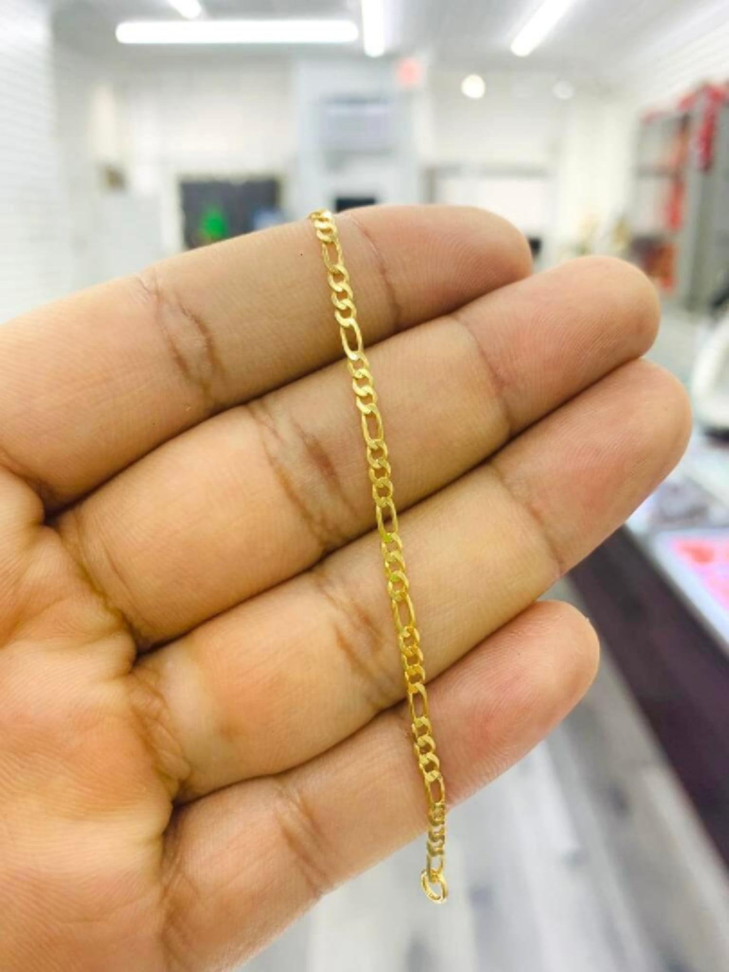 Baby Bracelet Girls Boys Jewelry Newborn Figaro 14K Gold Filled Pulsera 4"