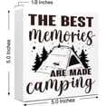 thumbnail image 3 of Zomyto 5"x5" Funny Camping Wooden Plaque Signs,The Best Memories are Made Camping Wood Box Sign,Funny Camping Accessories Decor sign ﻿, 3 of 8