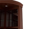 thumbnail image 6 of Furniture of America Myron Traditional Corner Home Bar Dark Cherry Solid Wood Bar Cabinet, 6 of 9