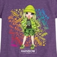thumbnail image 3 of Rainbow High - Jade Hunter Rainbow Graffiti - Toddler And Youth Girls Short Sleeve Graphic T-Shirt, 3 of 5