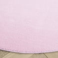 thumbnail image 4 of SAFAVIEH Loft Kalya Solid Machine Washable Area Rug, Pink, 6' x 6' Round, 4 of 8
