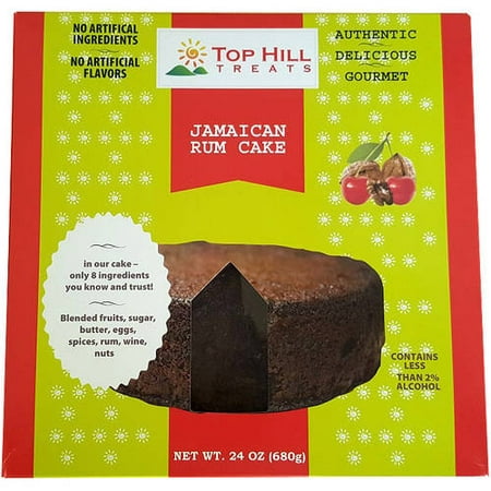 Top Hill Treats Jamaican Rum Cake, 24 oz (Best Ever Rum Cake)