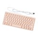 thumbnail image 4 of Teclado con cable USB de 78 teclas, pequeño, estable, cómodo y silencioso. Rosa, 4 of 9