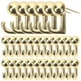 thumbnail image 1 of TEHAUX 30 Pcs Crochets Suspendus Dorés pour Décoration Murale, 1 of 5