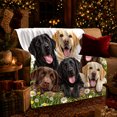 thumbnail image 3 of Cheerful Labrador Retriever Family Garden Playful Lifelike, Playful Pet Portrait Pattern, Warm Flannel Blanket for Living Room and Bedroom, Dog Moms person's Day Gift, Pet Lover Home Decor, 3 of 9