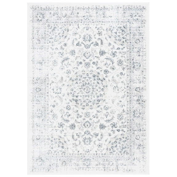 SAFAVIEH Layla Susan Oriental Area Rug, Ivory/Grey, 5'5" x 7'6"