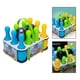 thumbnail image 5 of Juego de bolas de de plástico multicolor para niños en edad preescolar juguete de niños de 3 4 5 6 años de edad 10 pines 22cm B Baoblaze Bola de bolos para niños, 5 of 8