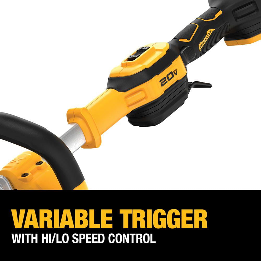 Dewalt 20V MAX 14 in. Brushless String Trimmer Kit with 5Ah Battery and Charger