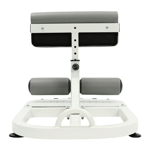 Foldable fitness stool with dumbbell support, 551 lbs load capacity, adjustable depth, high-quality steel, ideal for muscle and balance training